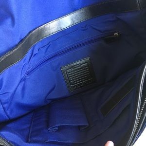 Black coach laptop bag